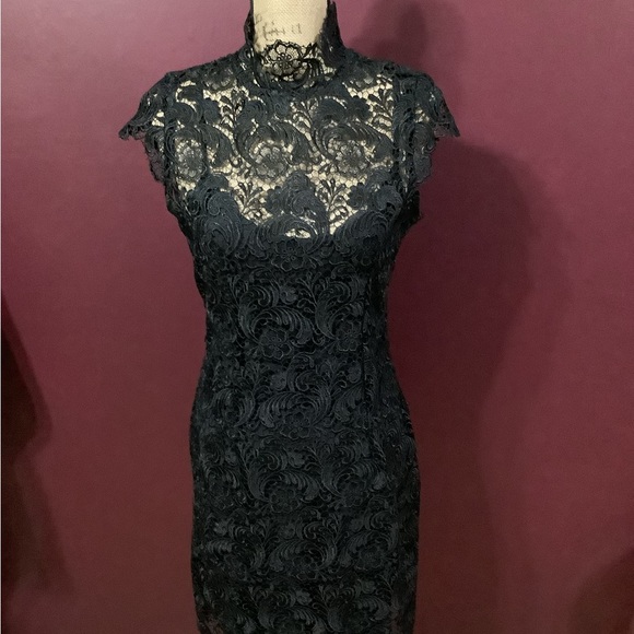 Blaque Label | Dresses | Fitted Black Lace Dress | Poshmark